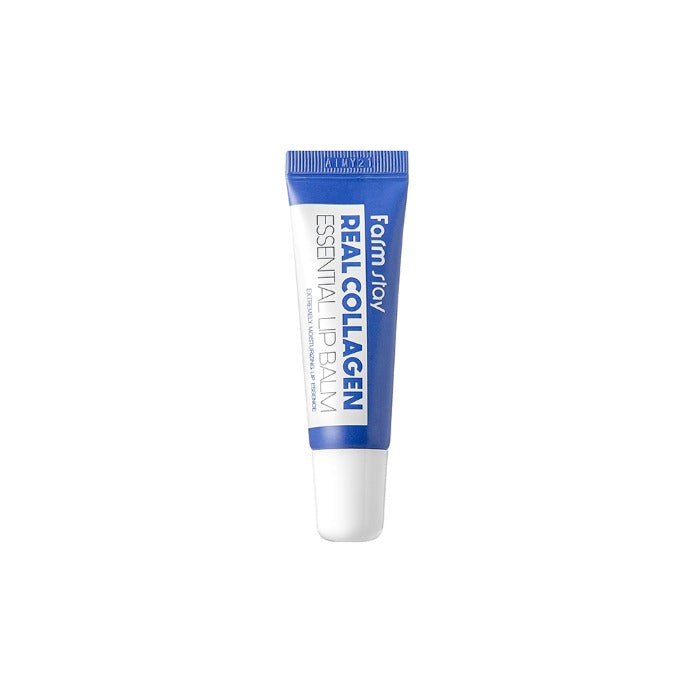 Farmstay Real Collagen Essential Lip Balm – balsam buzësh ushqyes me kolagjen për hidratim dhe butësi afatgjatë nga Bassko.