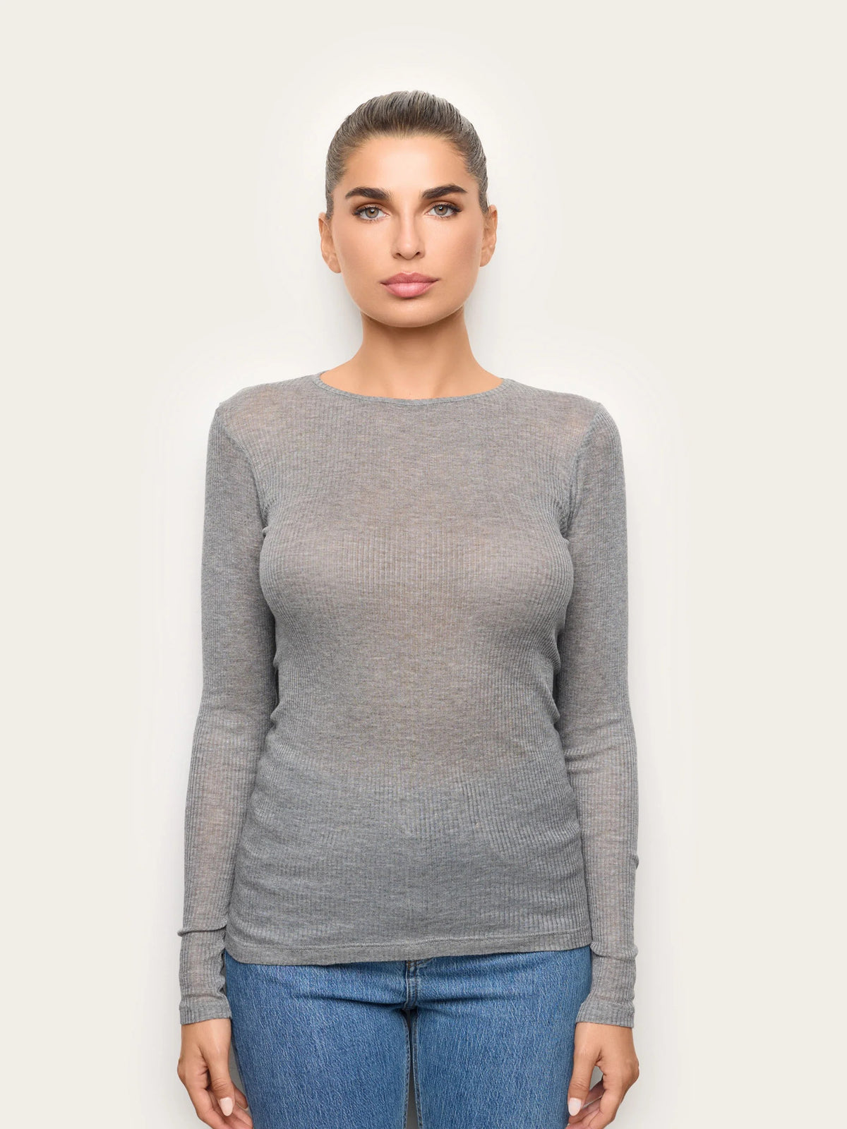 Light Cashmere Rib - Long-sleeve T-shirt