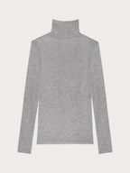Light Cashmere Rib - Long-sleeve high neck T-shi