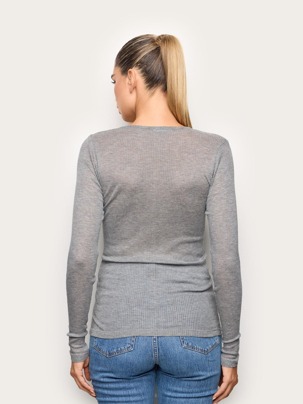 Light Cashmere Rib - Long-sleeve T-shirt