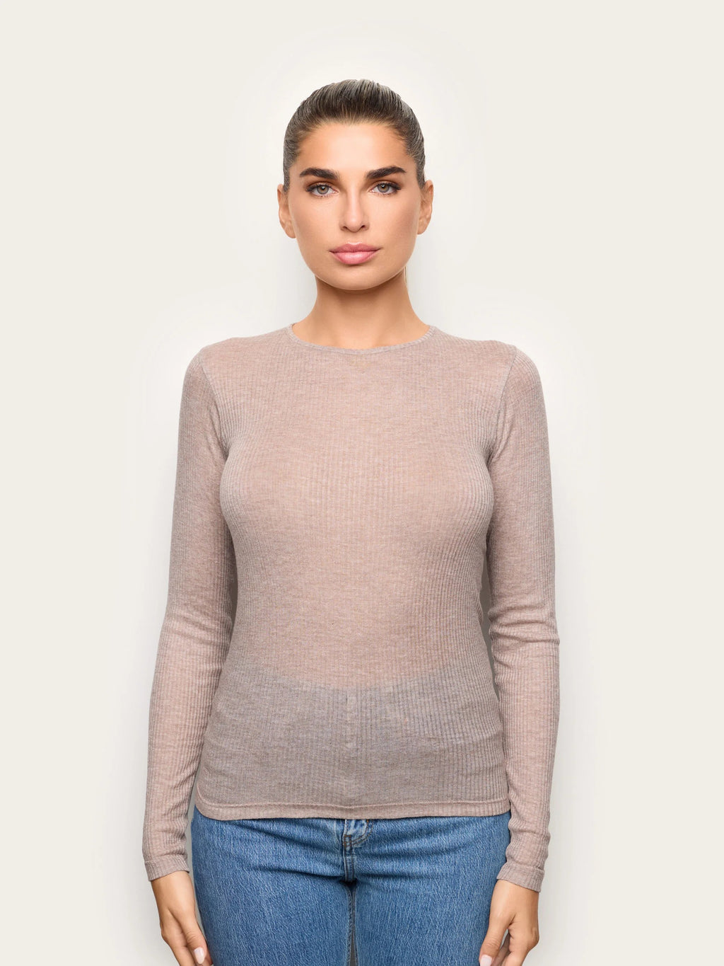 Light Cashmere Rib - Long-sleeve T-shirt