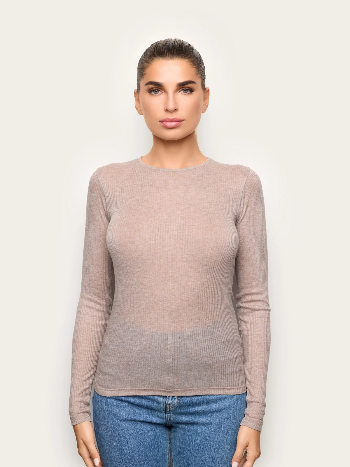 Light Cashmere Rib - Long-sleeve T-shirt