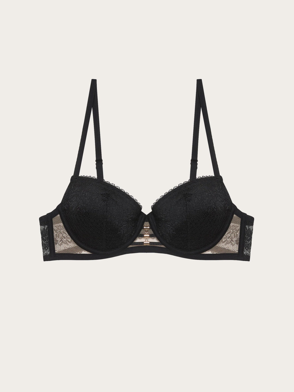 Executive Lace - Padded balcony bra in differen