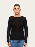 Light Cashmere Rib - Long-sleeve T-shirt