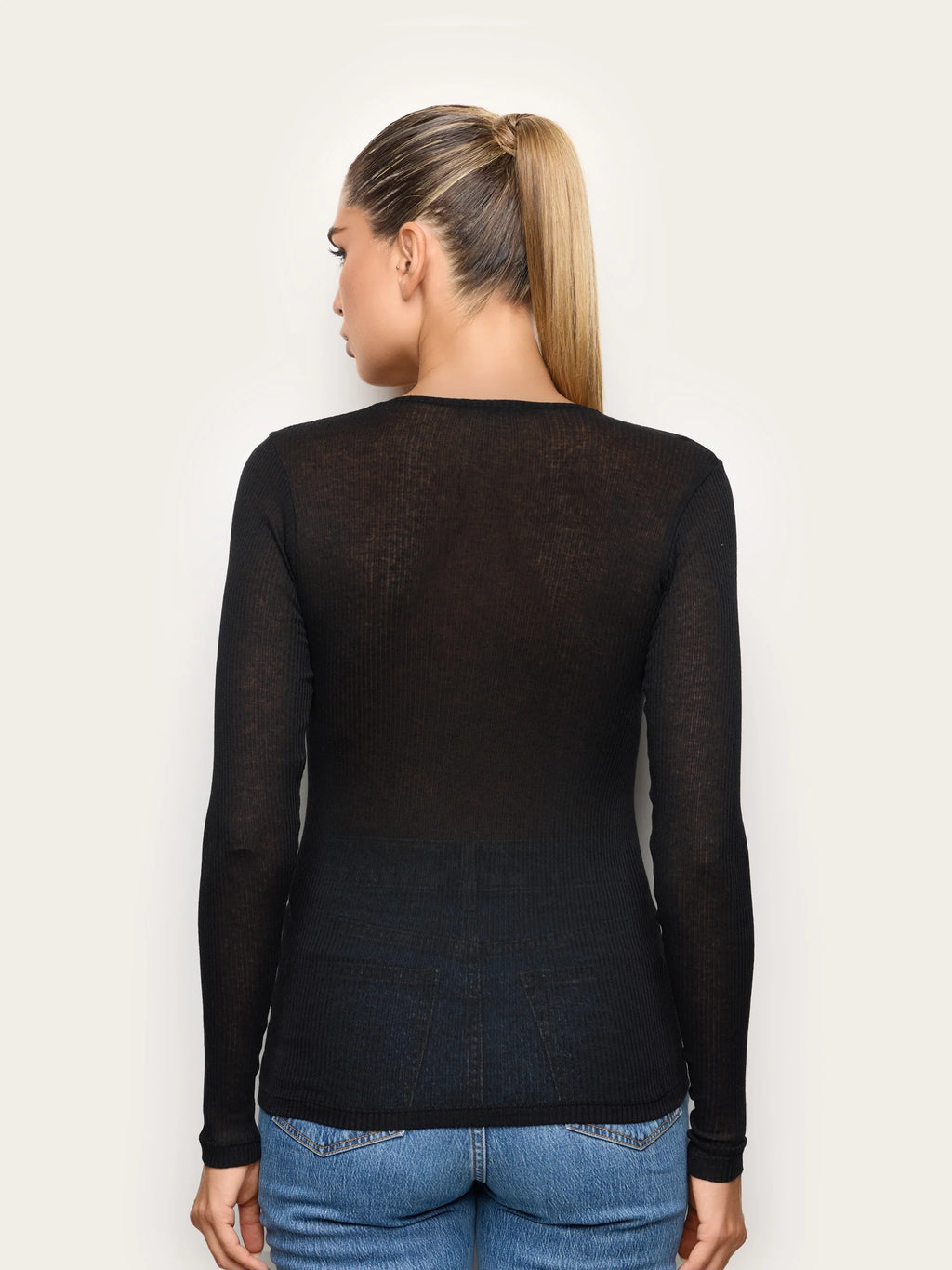 Light Cashmere Rib - Long-sleeve T-shirt