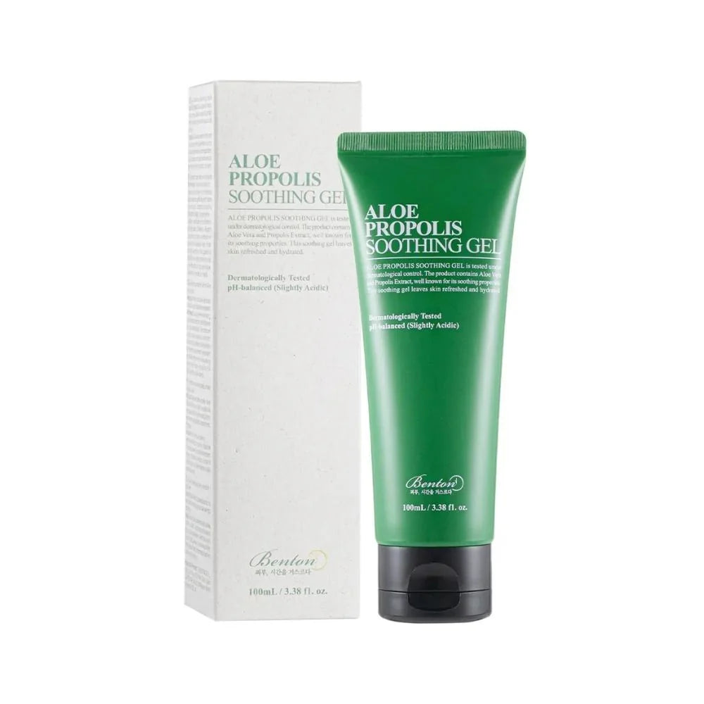 Xhel Benton Aloe Propolis Soothing nga BASSKO – qetëson, hidraton dhe ndihmon në rigjenerimin e lëkurës së ndjeshme.