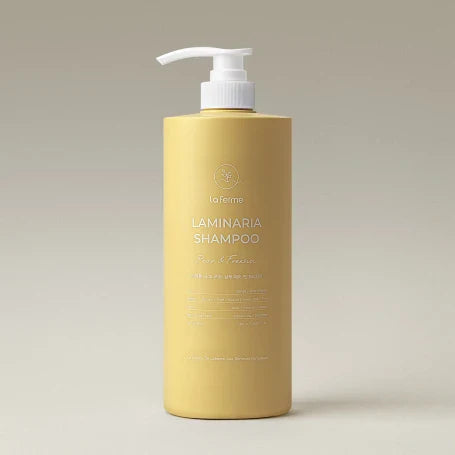 LaFerme Laminaria Shampoo 1000ml (Pear & Freesia, White Musk, Pine & Eucalyptus) – shampo rigjeneruese me aroma natyrale për flokë të fortë dhe të shëndetshëm nga Bassko.