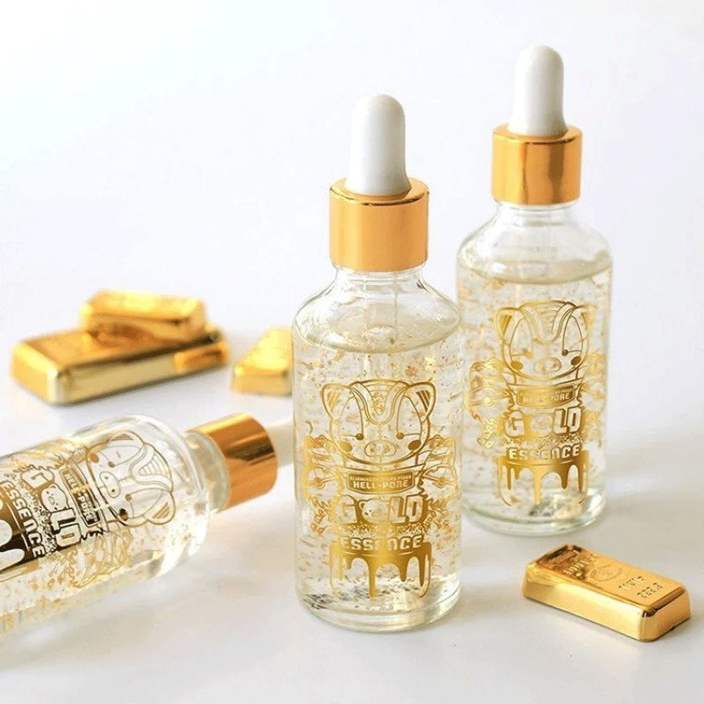 Elizavecca Milky Piggy Hell-Pore Gold Essence – Brightening & Hydrating Essence with Gold, Niacinamide + Hyaluronic Acid for a Smooth, Radiant Look