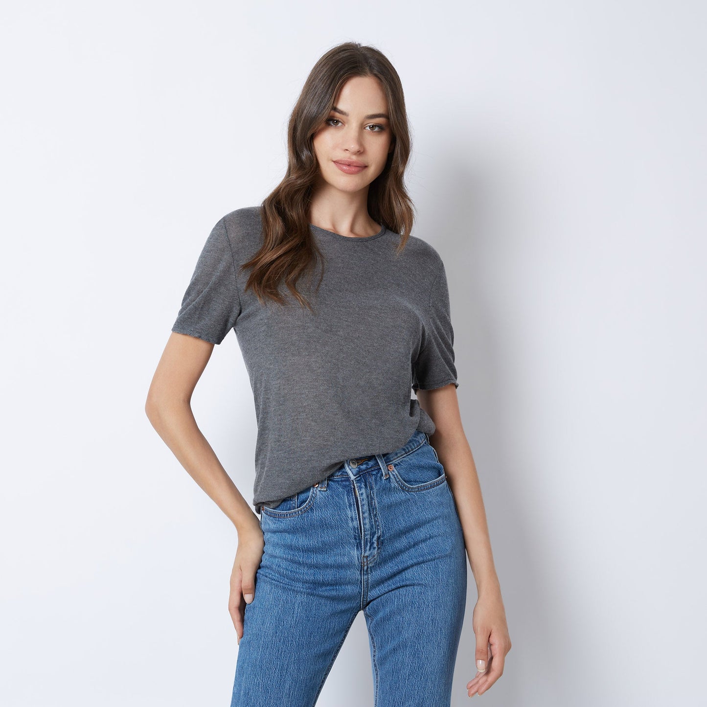 T-shirt - Basic cashmere