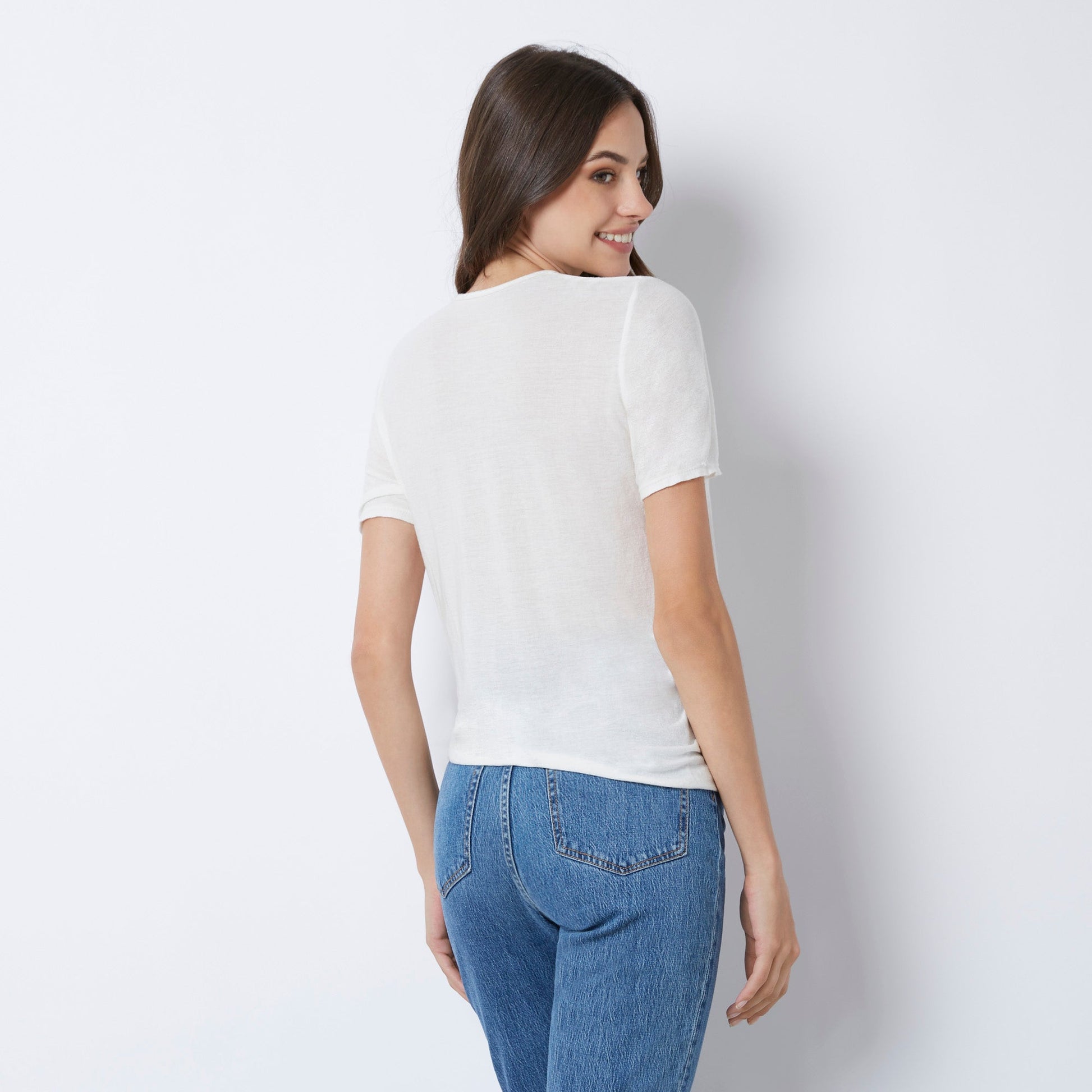 T-shirt - Basic cashmere