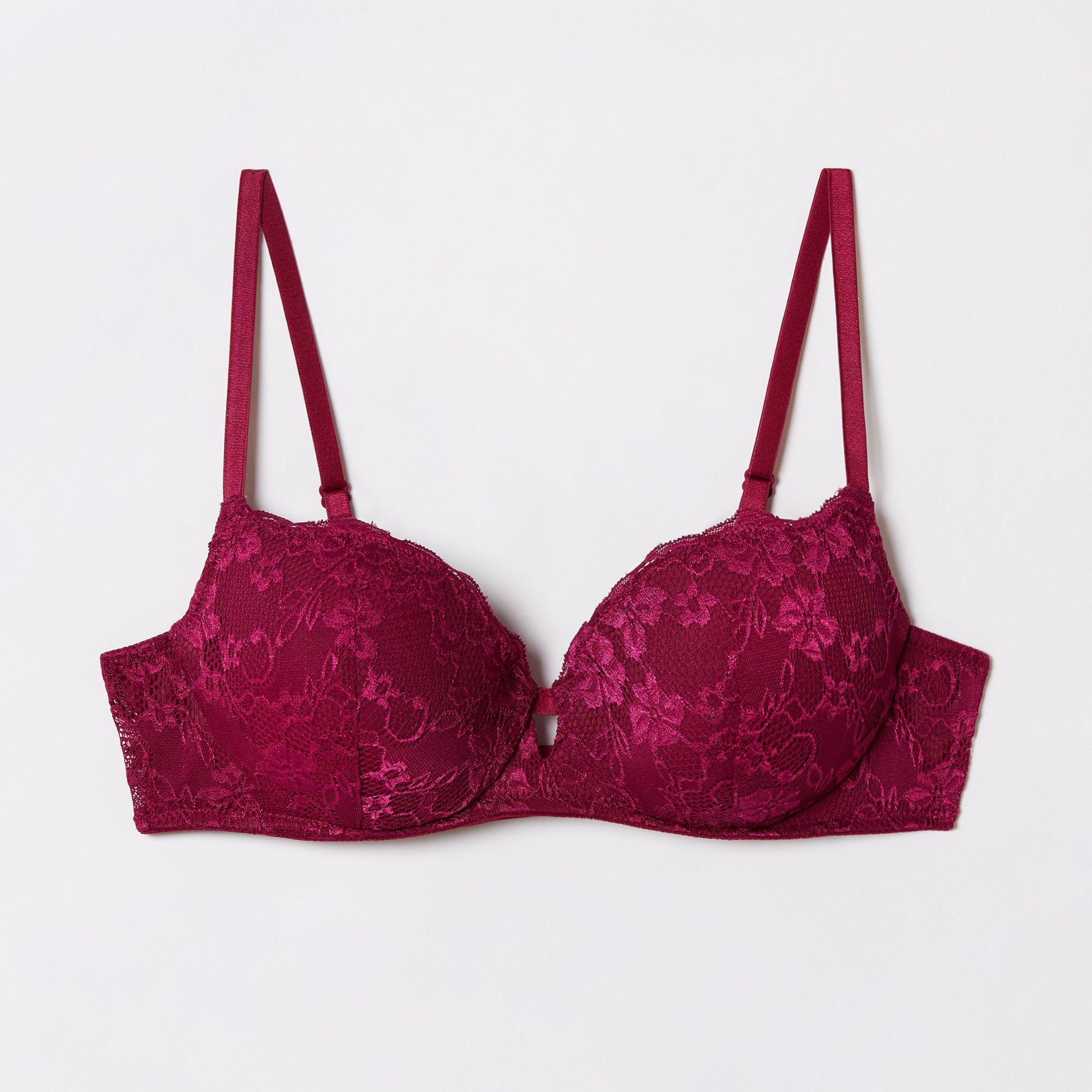 Padded balcony bra in different cup size - Primula color