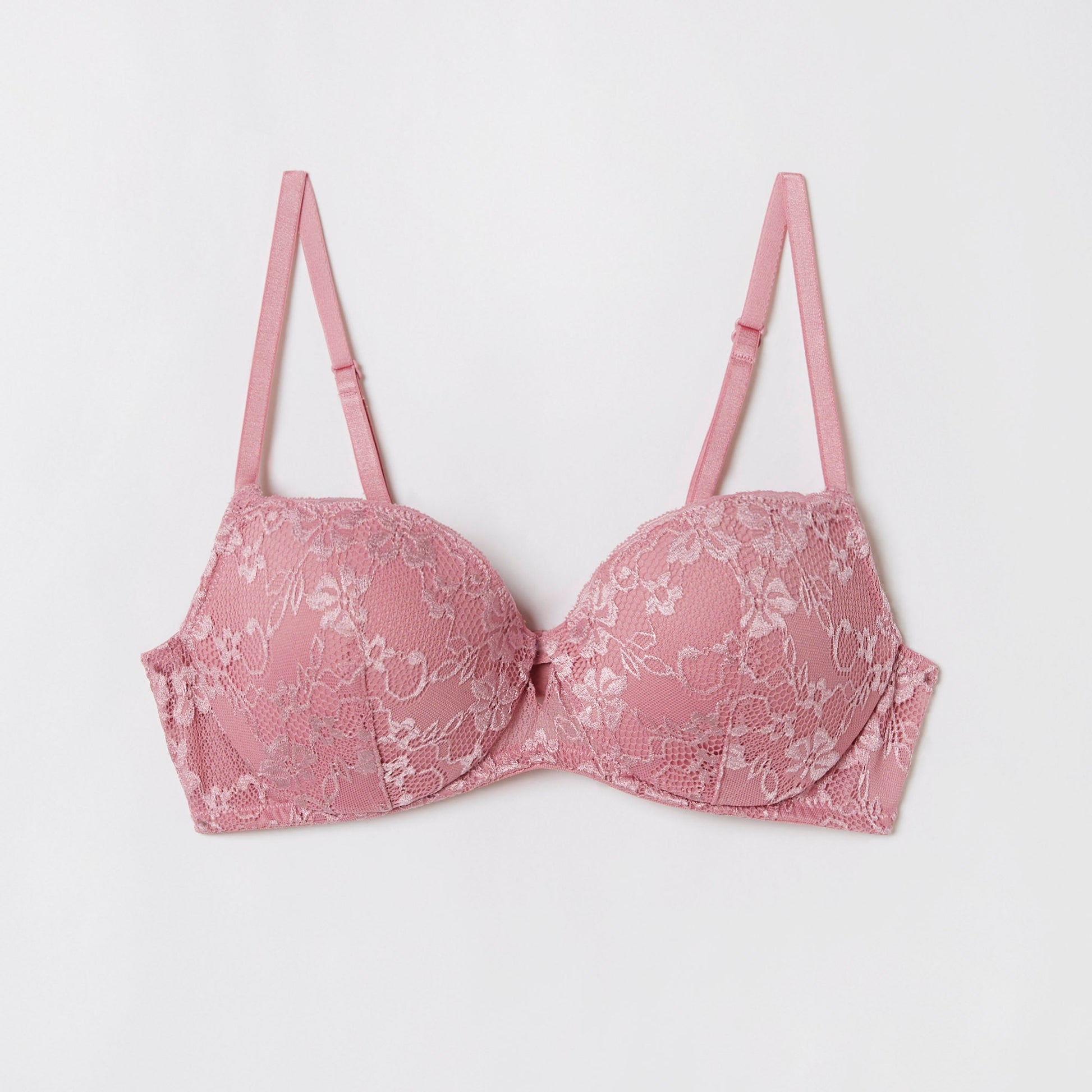 Padded balcony bra in different cup size - Primula color