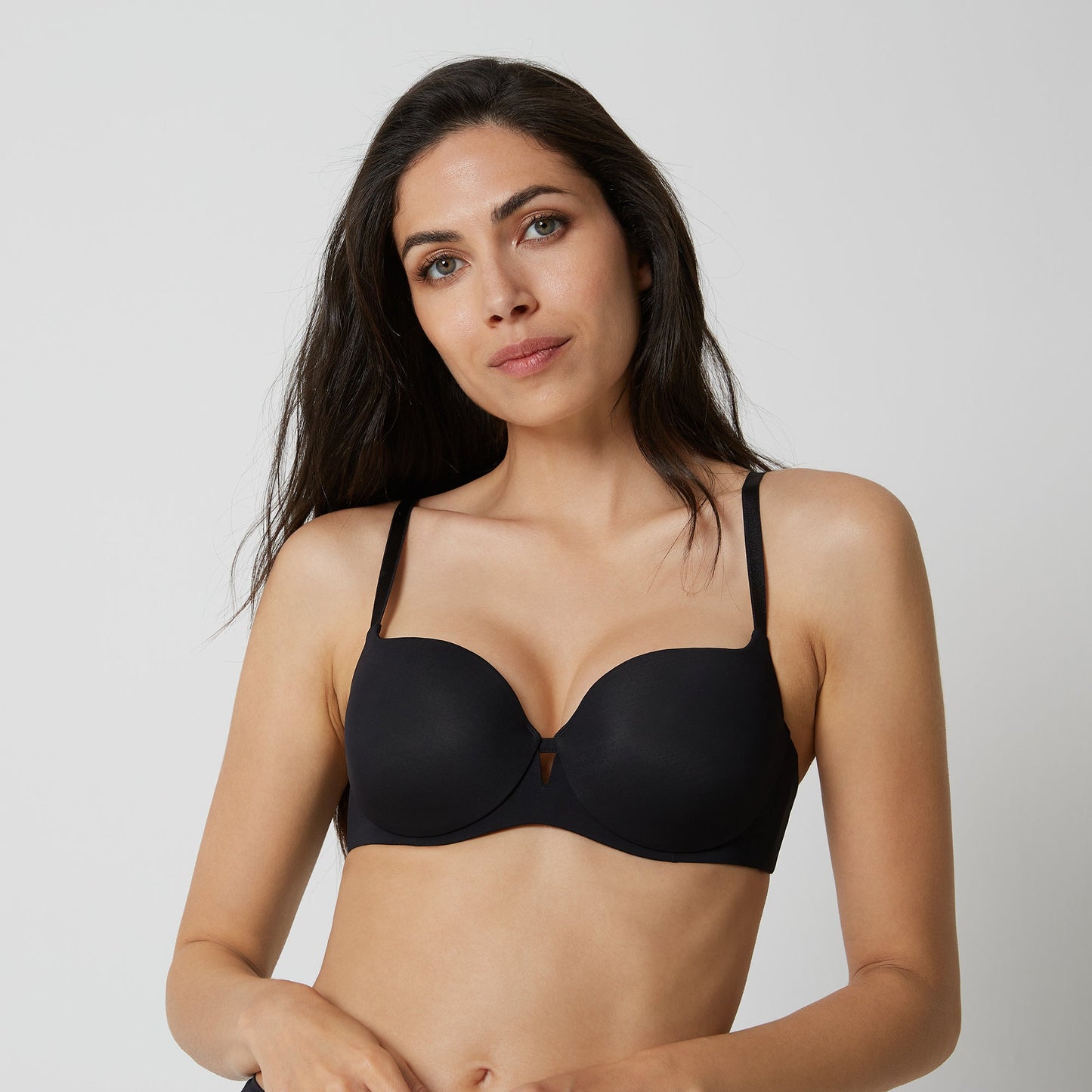 Padded balcony bra in different cup size - JUSTIN REC