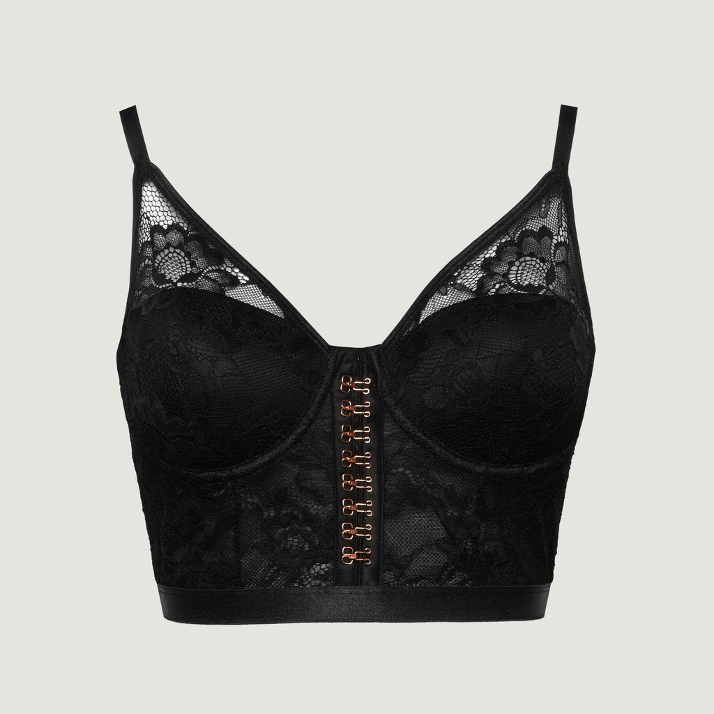Padded bustier bra - Floral