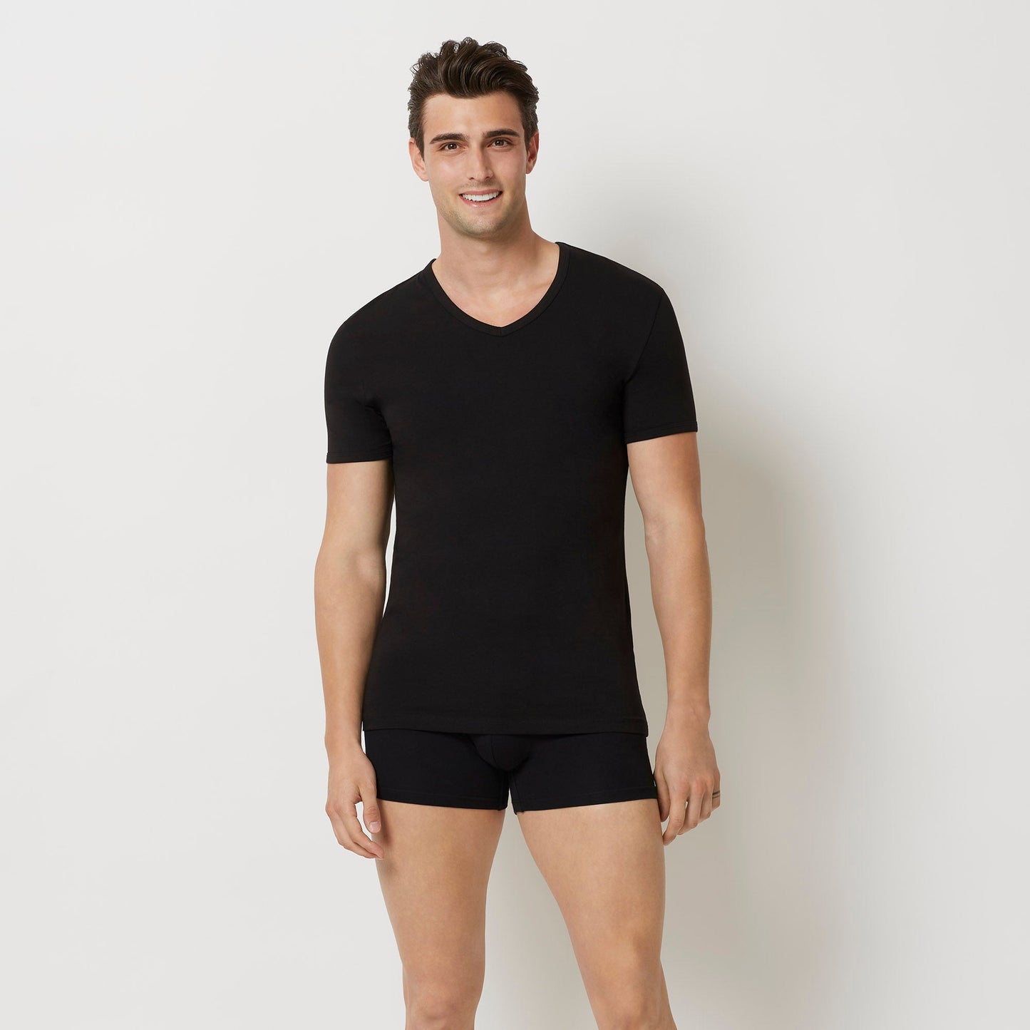 T-Shirt short sleeve V-neck - SIMPLY BCI